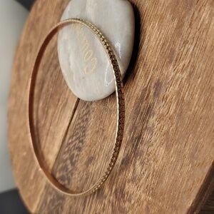 B2717 Egyptian scarab etched bracelet